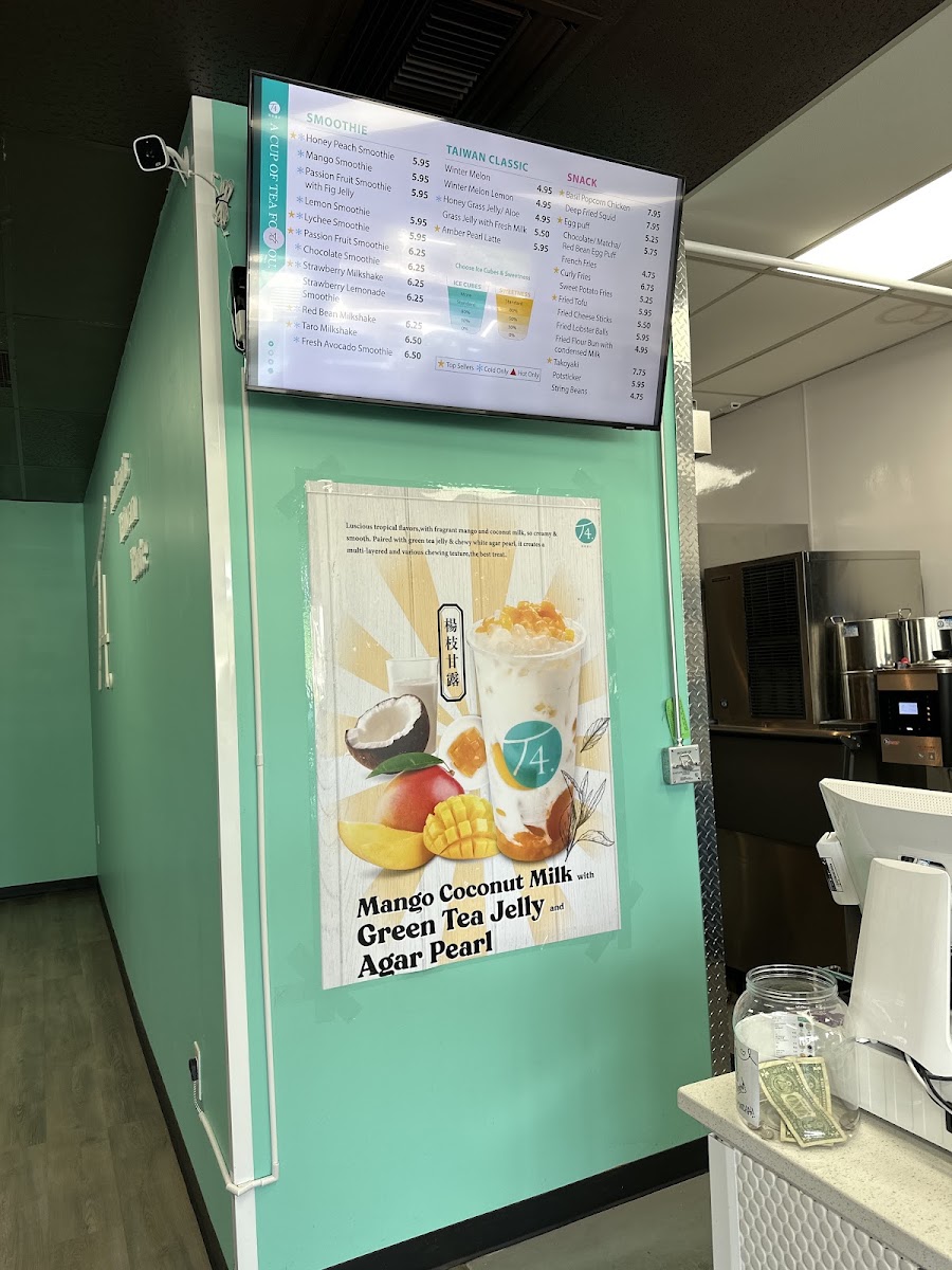 T4 vancouver menu board