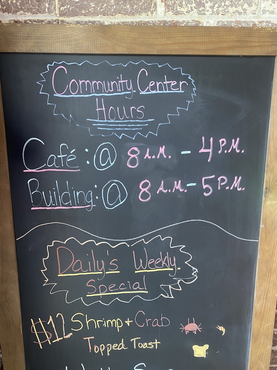 Eureka Cafe menu board