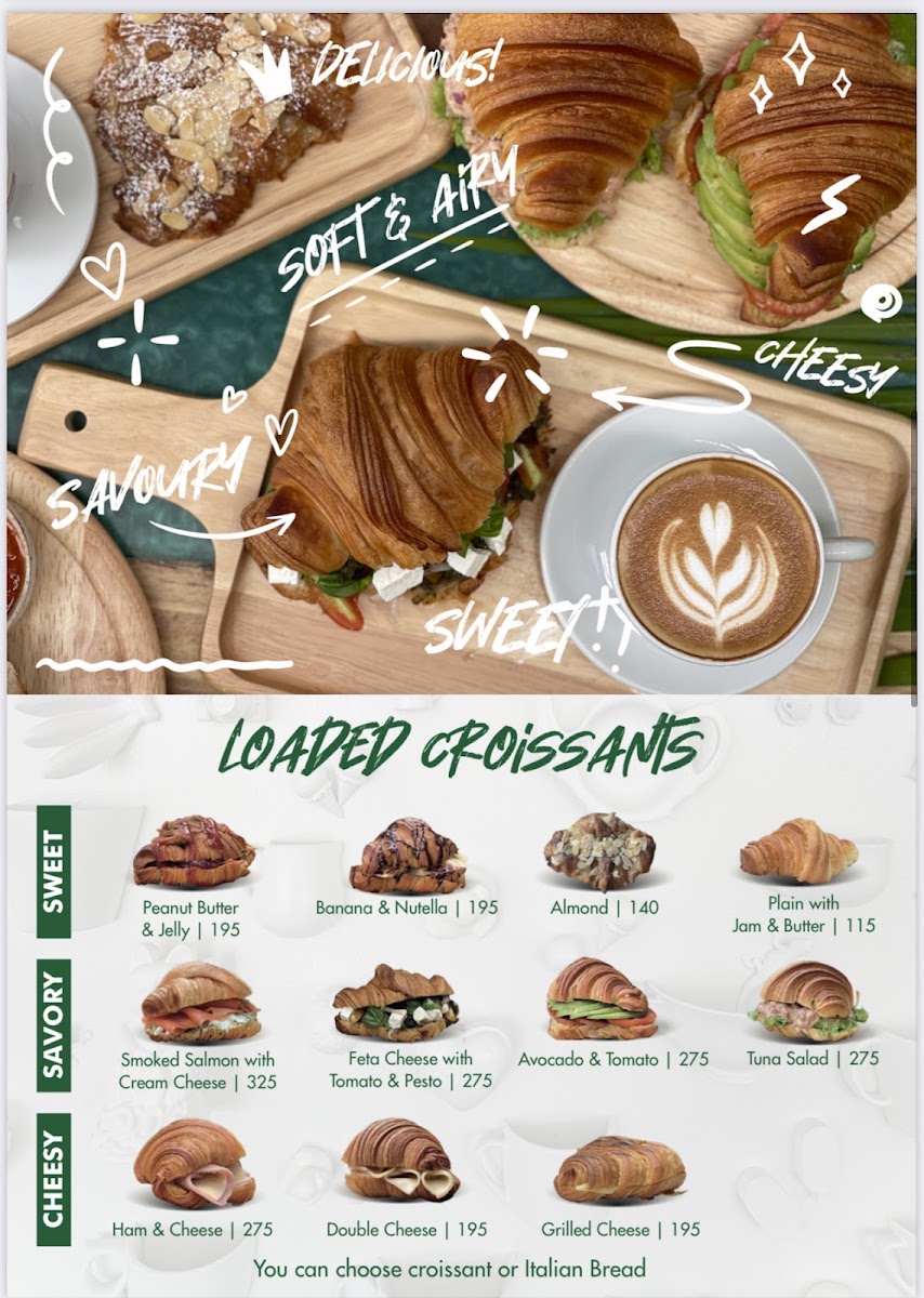 Coffee Connextions Cafe & Rooms menu board