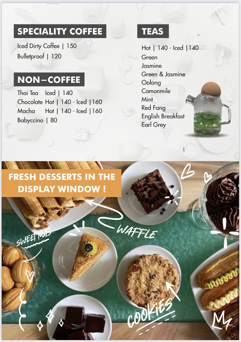Coffee Connextions Cafe & Rooms menu board
