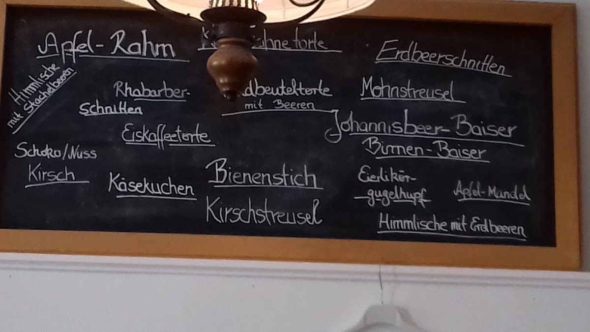 Café Klein & Fein menu board