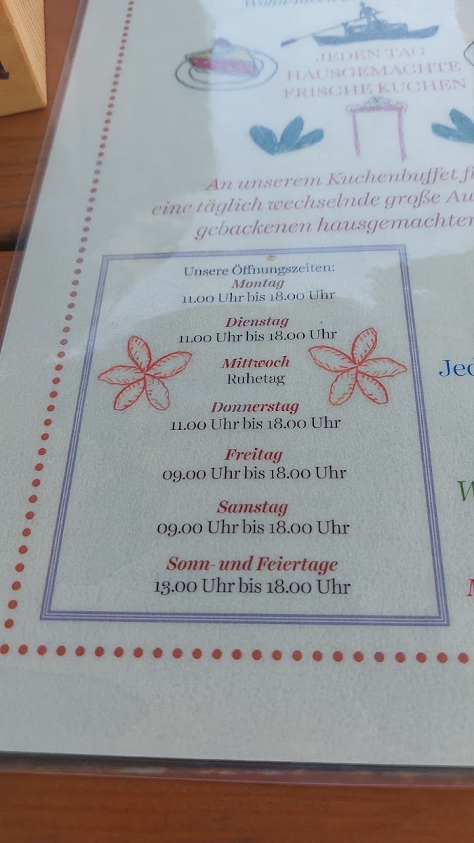 Café Klein & Fein menu board