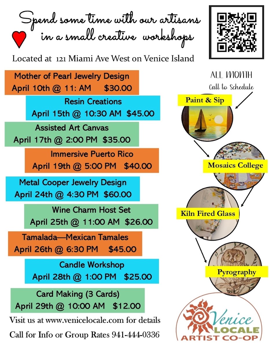 Venice Locale menu board