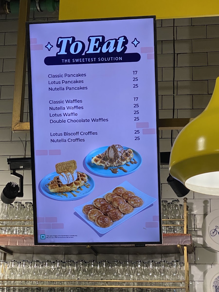 Keventers - La Mer menu board