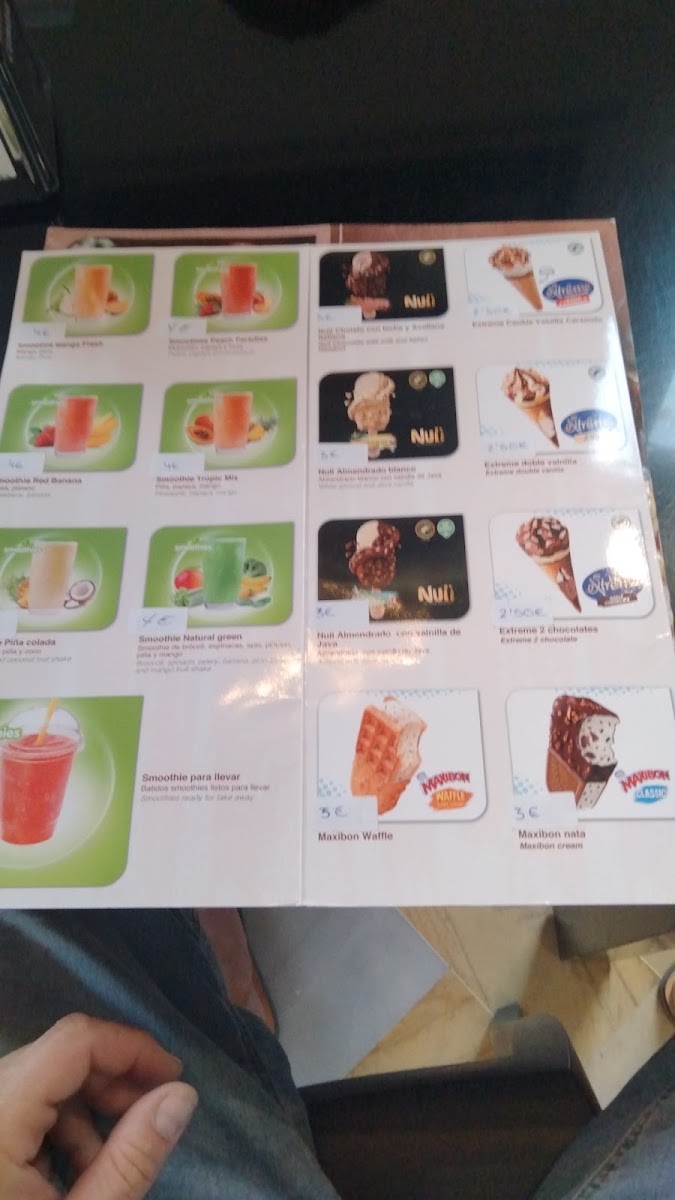 Pompeia Cafe menu board