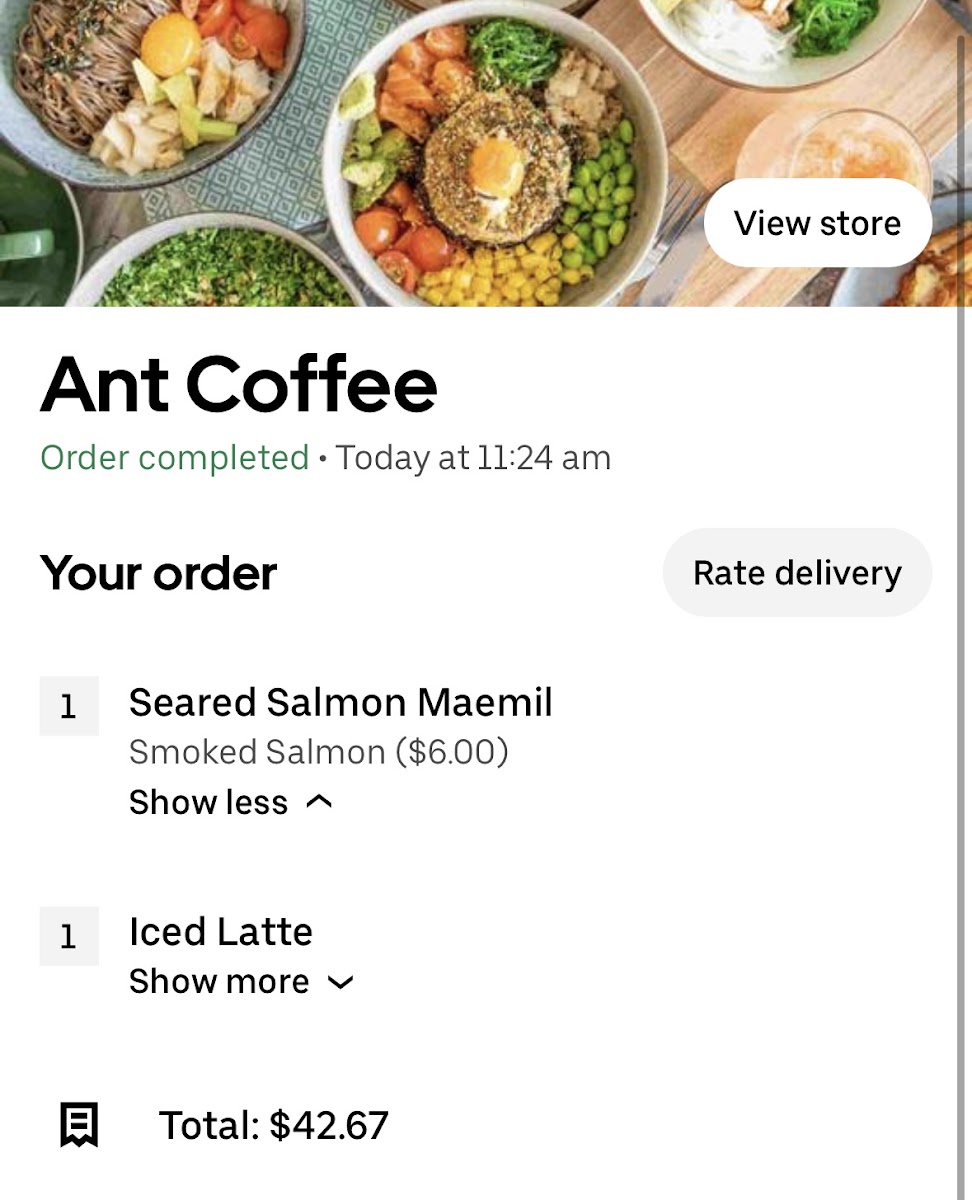 Ant Coffee menu board
