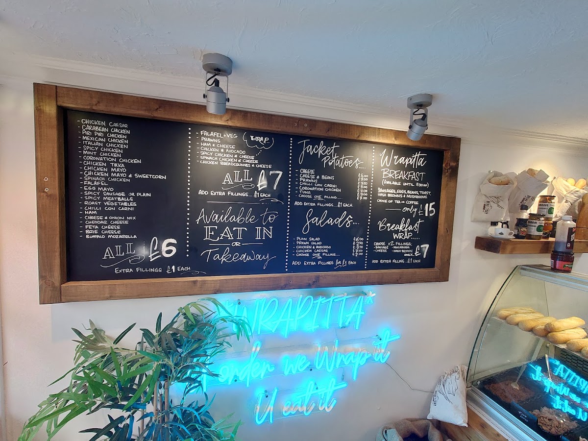 Wrapitta menu board