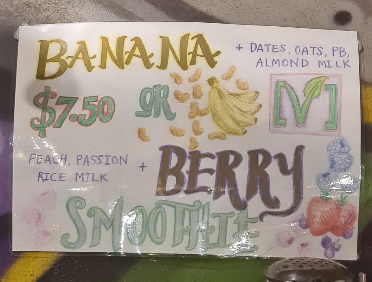 Mystic Kitchen menu board
