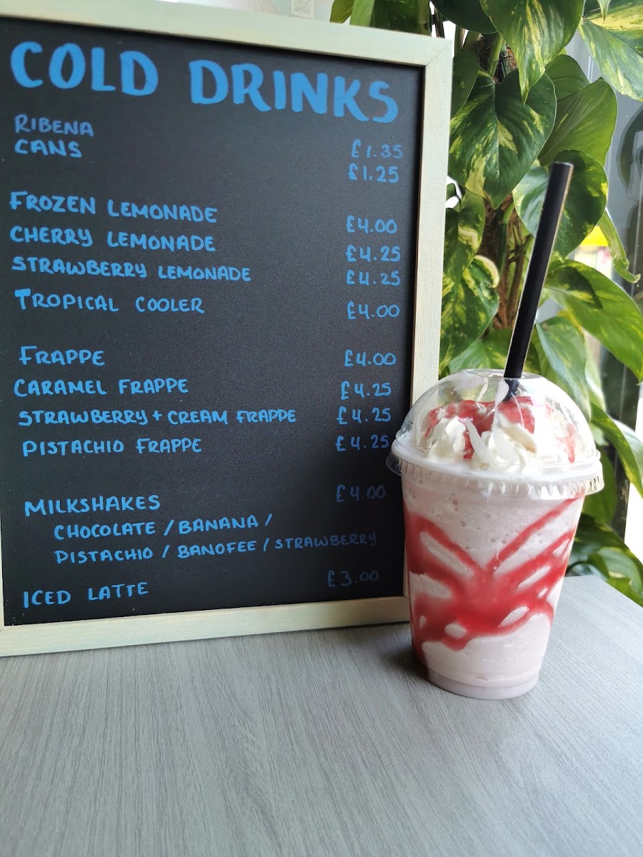 Silver Birch Cafe menu board