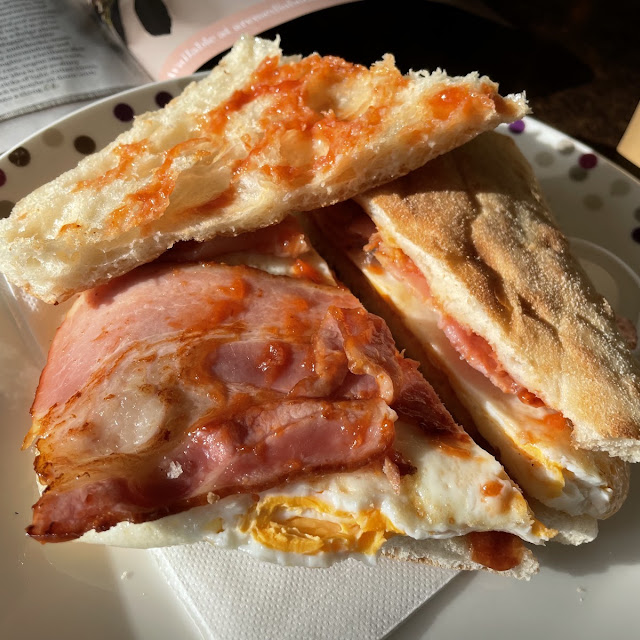Bacon & Eggs Sandwich Turkish Bread