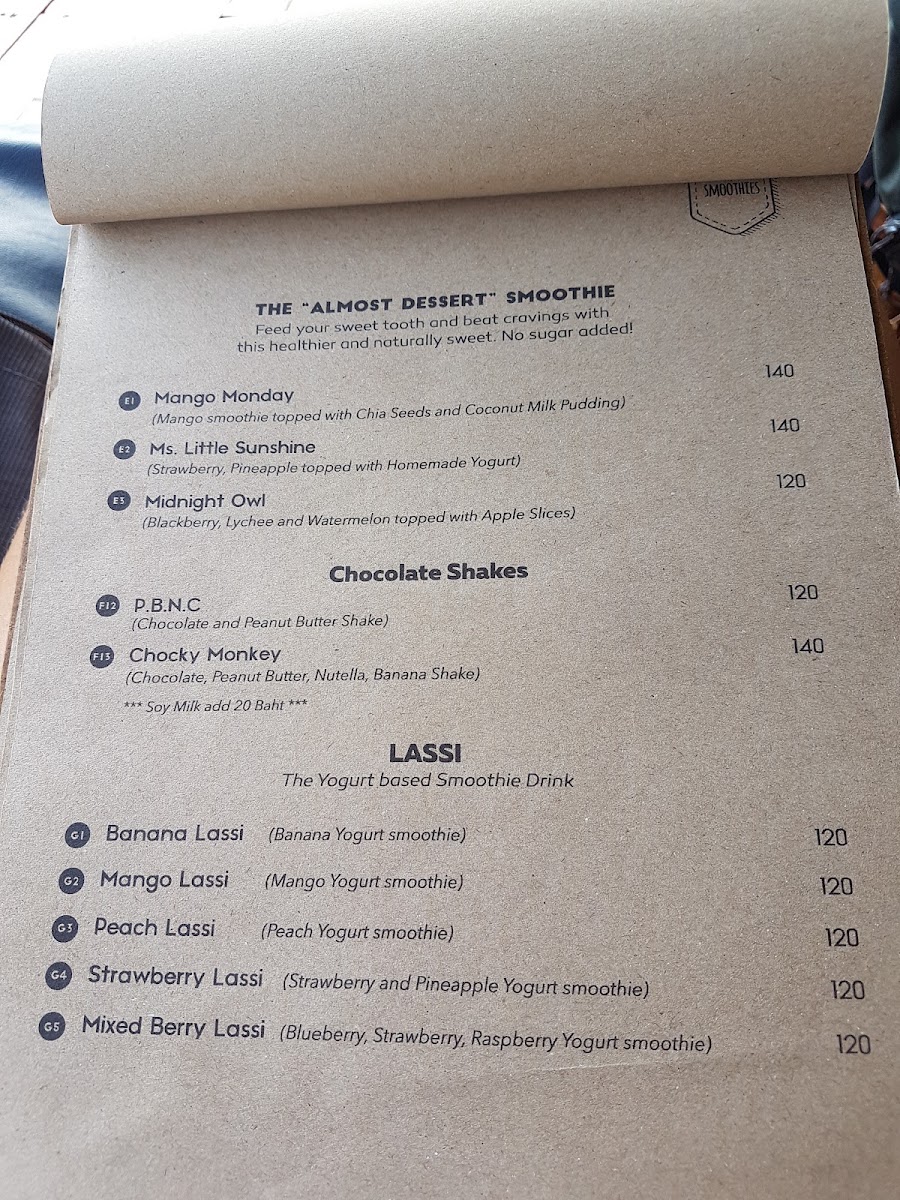 Lion & Shark menu board