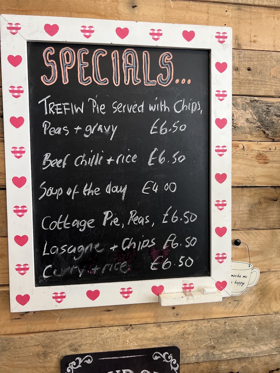 The Village Hub & Deli menu board