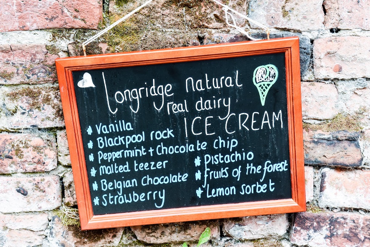 Truly Kitchen and Tea Room menu board
