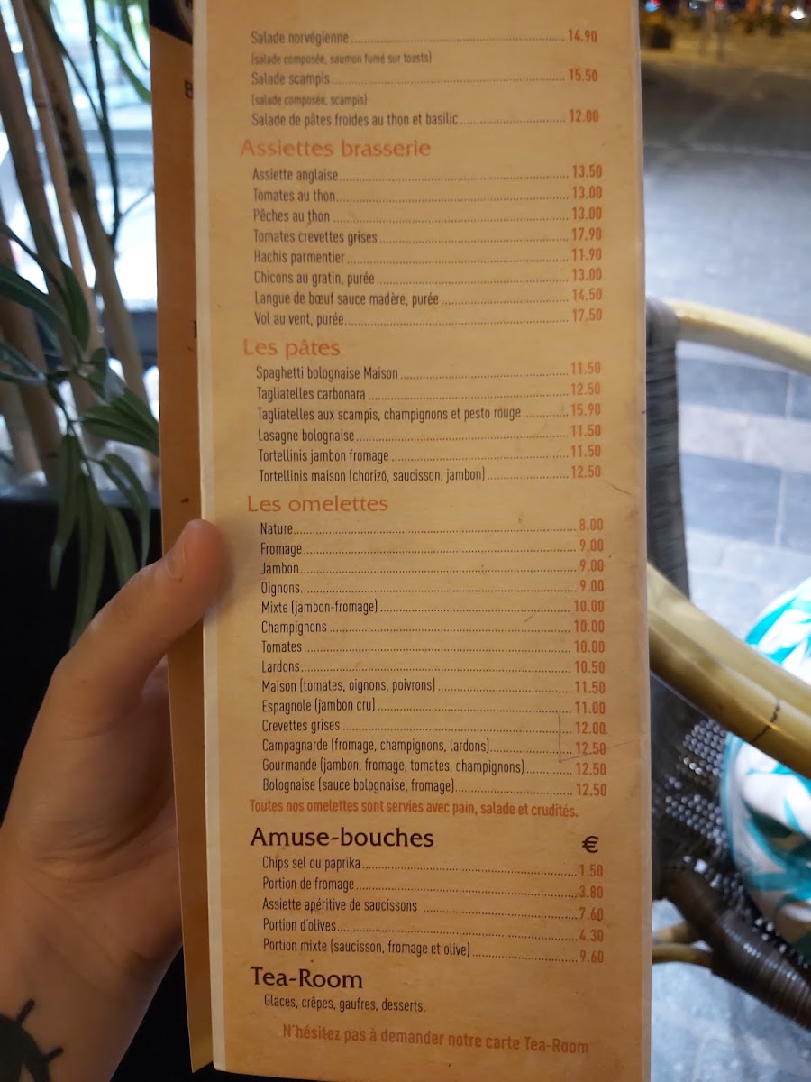 Les 4 saisons menu board