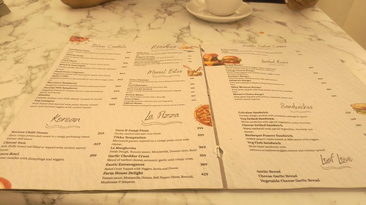 Mug & Morsel menu board