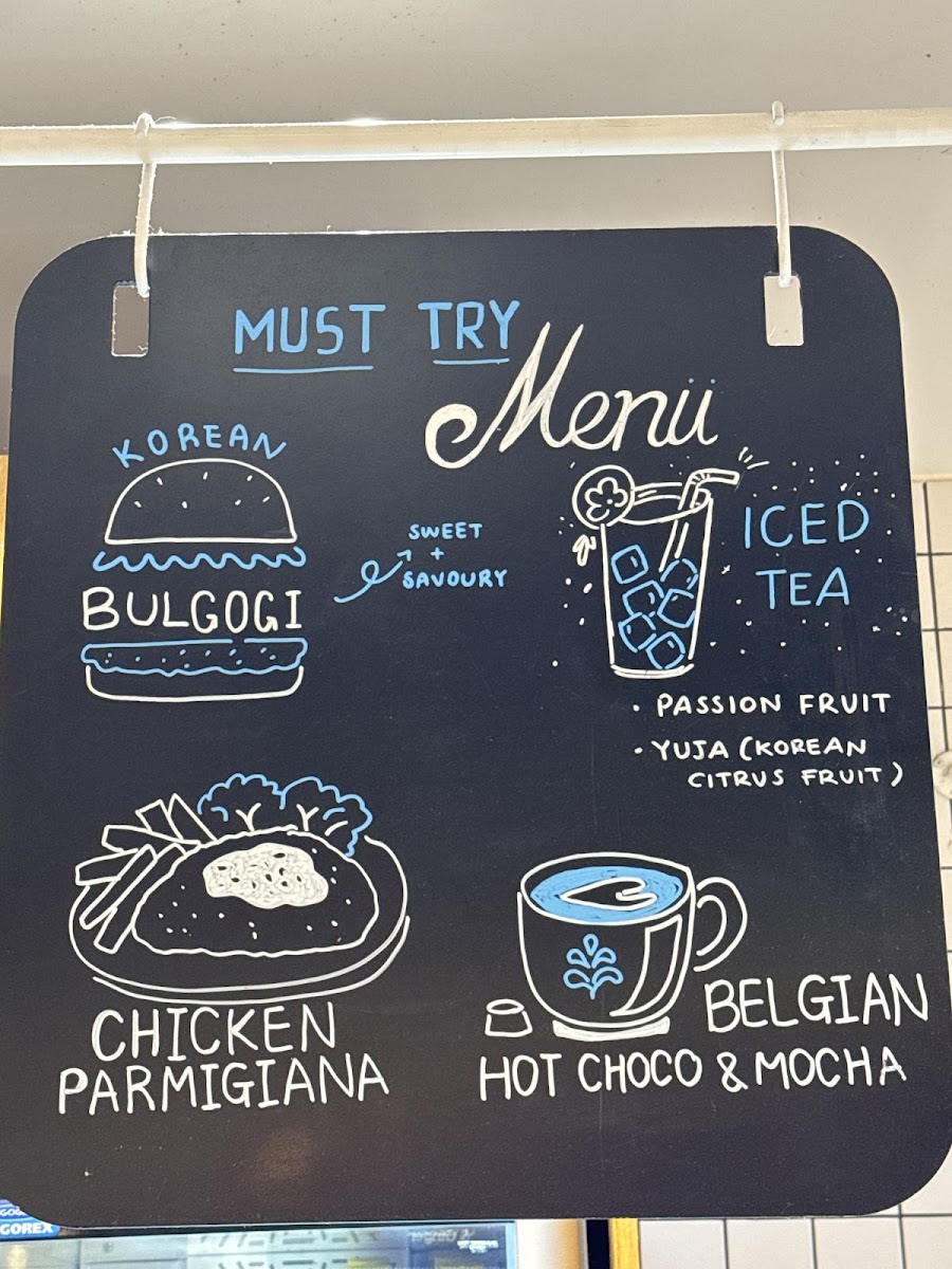 Caffe Cherry Beans Northland menu board