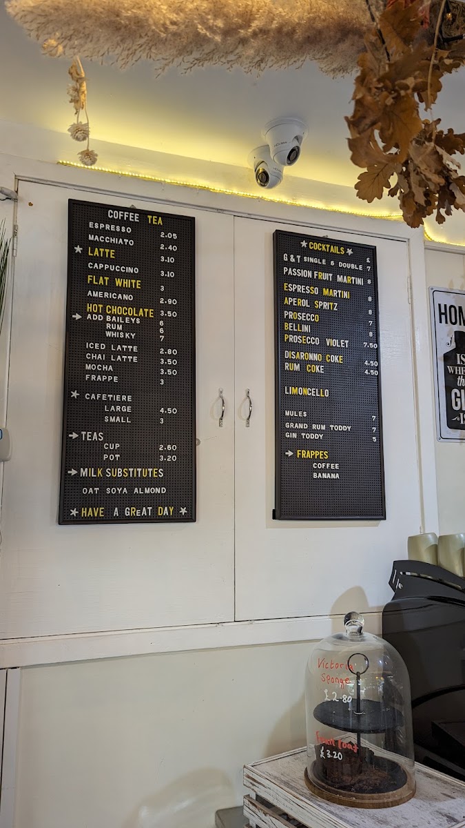 Ely Grazing Company menu board