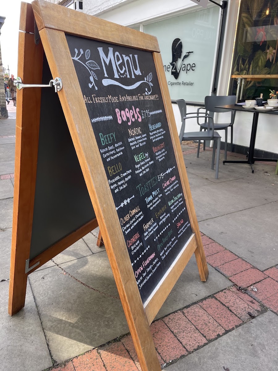 Ely Grazing Company menu board