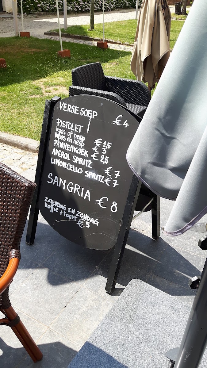 Eetcafe De Kapel menu board