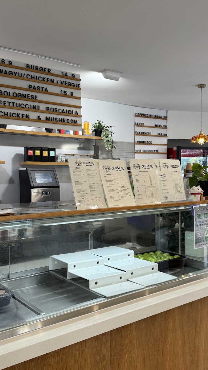Charlie's On George Burwood menu board