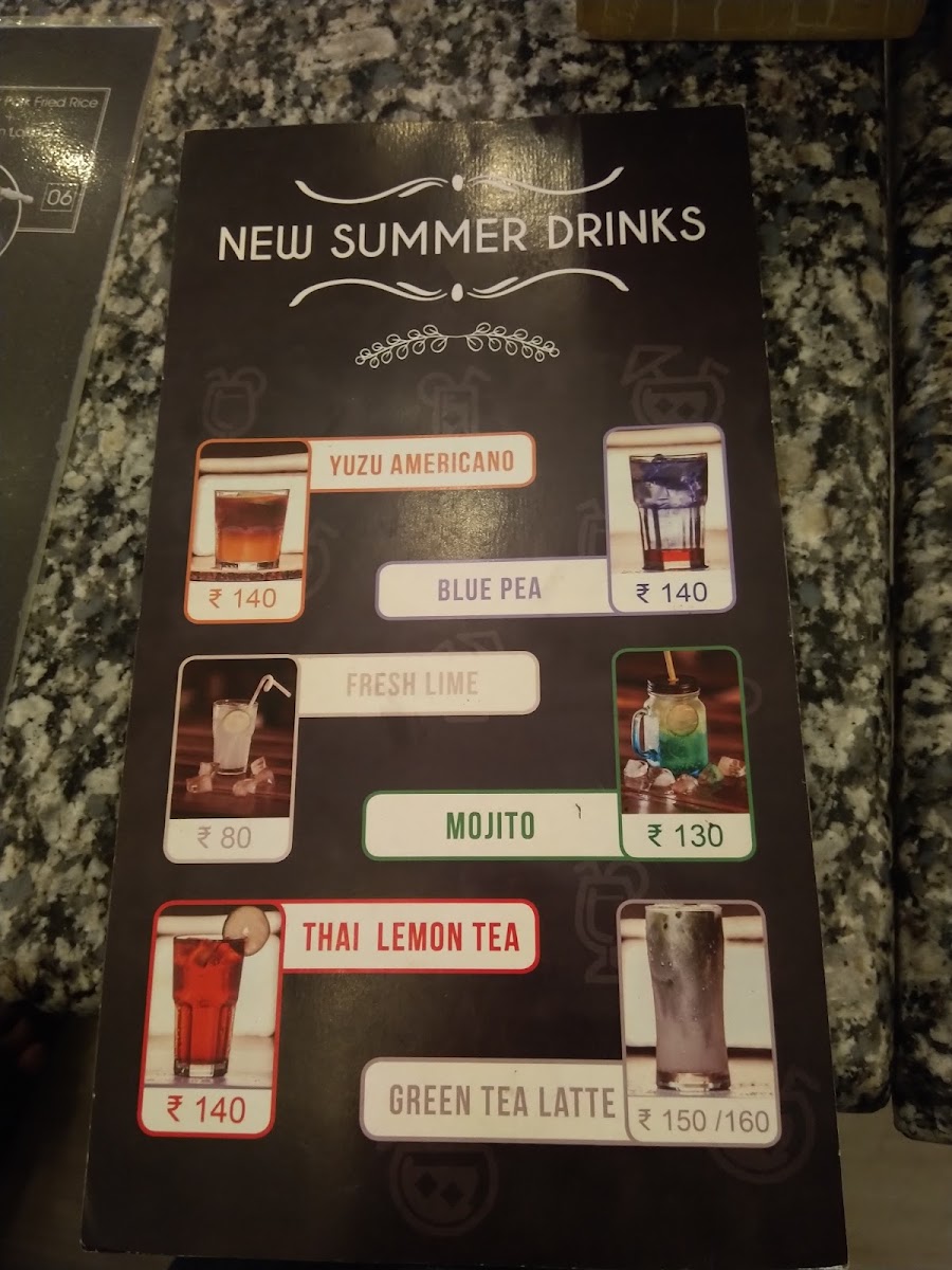 Cafe 09 menu board