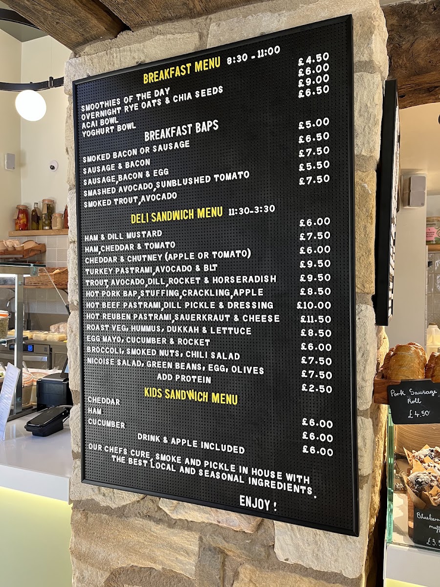 Box Bush menu board
