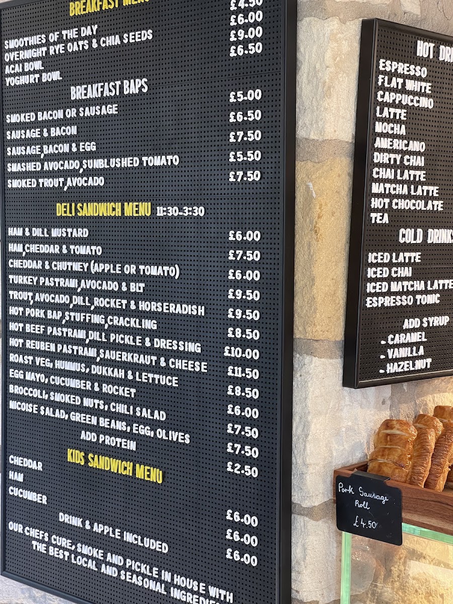 Box Bush menu board