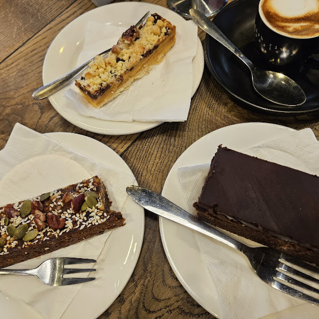 Chocolate Cake Various Nut Slices