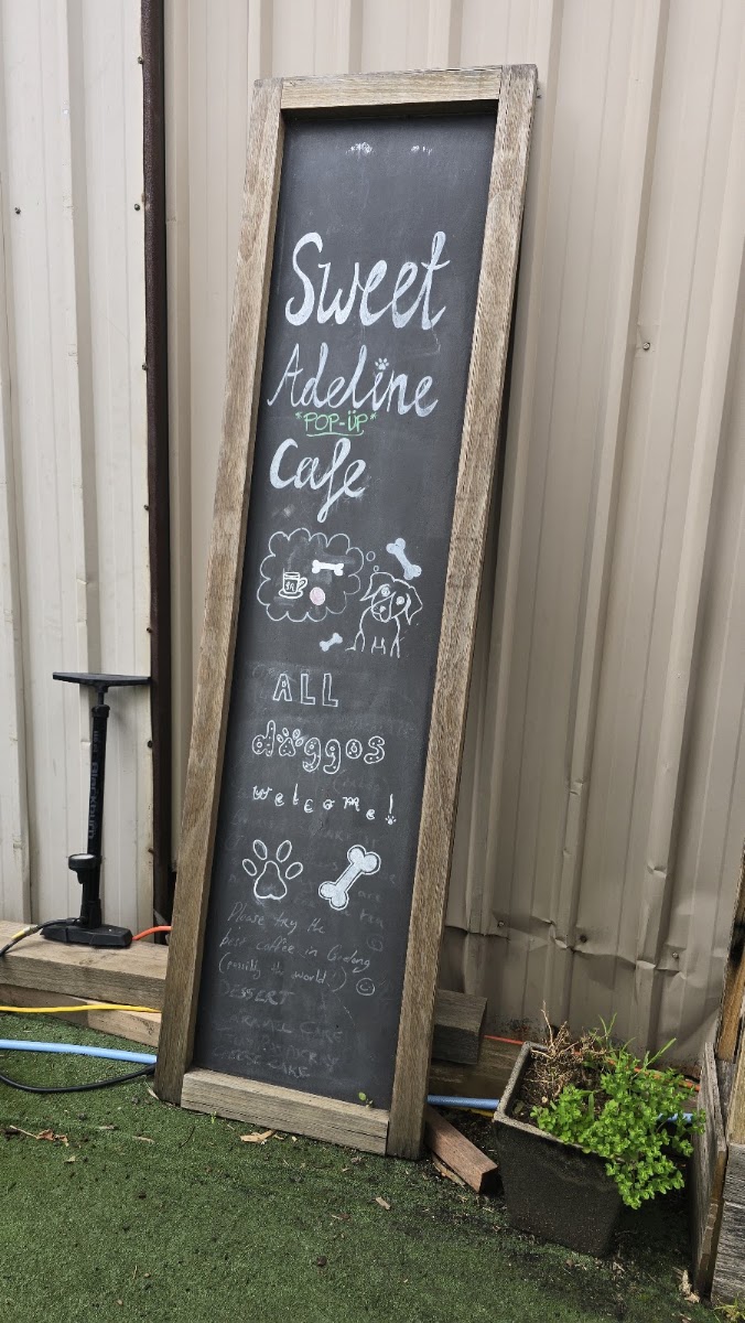 Sweet Adeline by the Barwon menu board