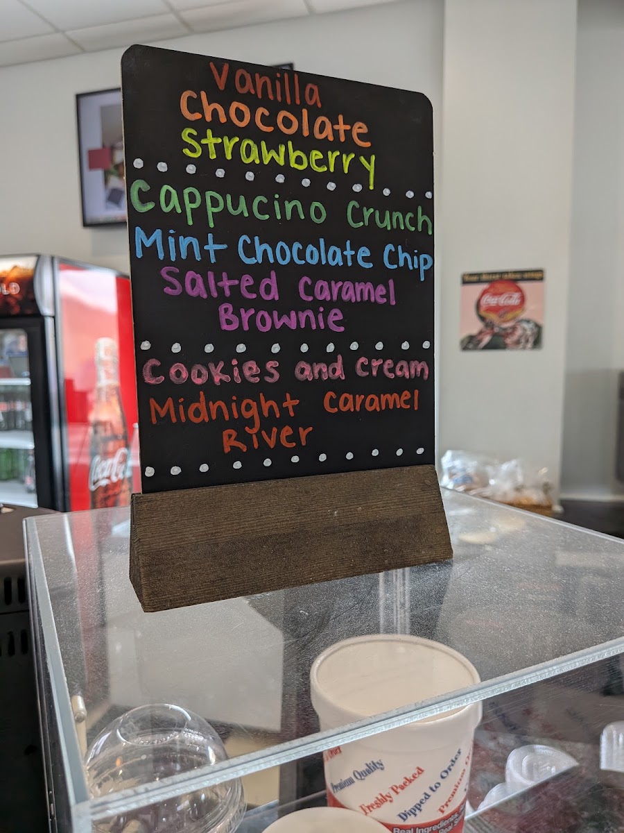 Robin's Nest Cafe at KEZF menu board