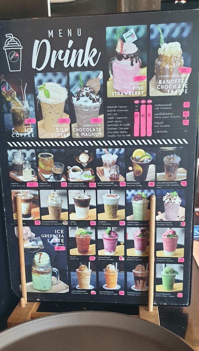 Inner Cake Ban Phe Rayong menu board