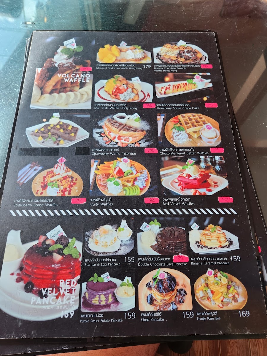 Inner Cake Ban Phe Rayong menu board