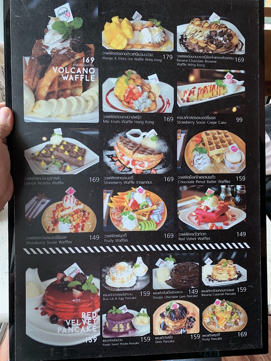 Inner Cake Ban Phe Rayong menu board