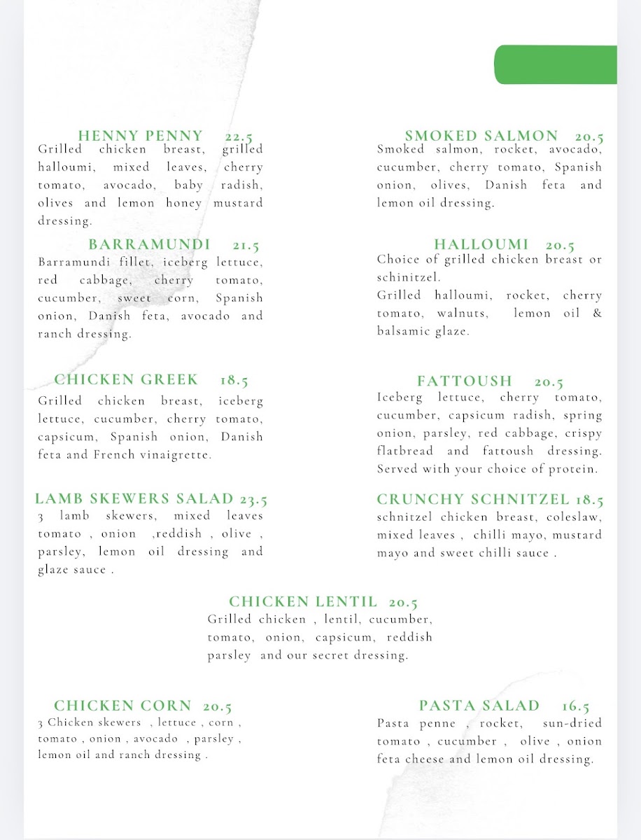 The Plaza Cafe Bankstown menu board