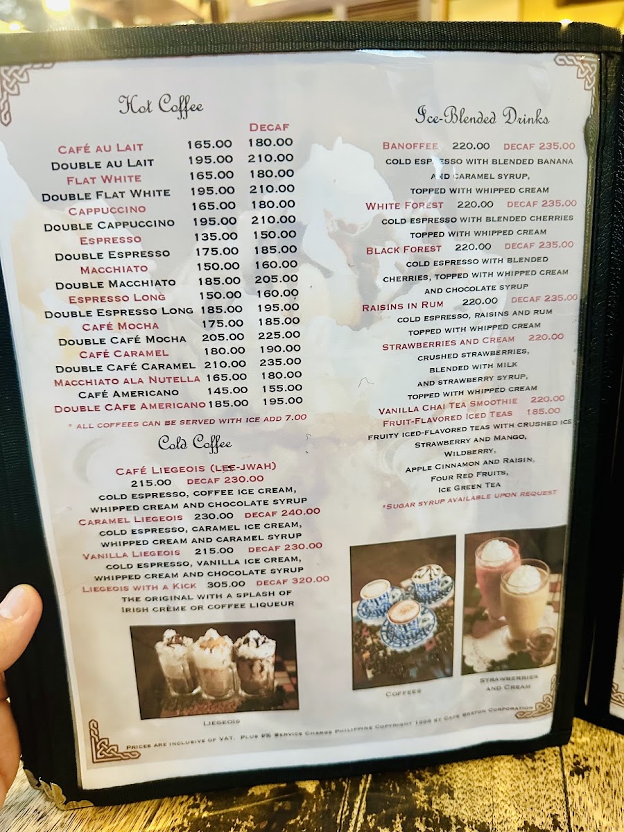 Cafe Breton Armorica menu board