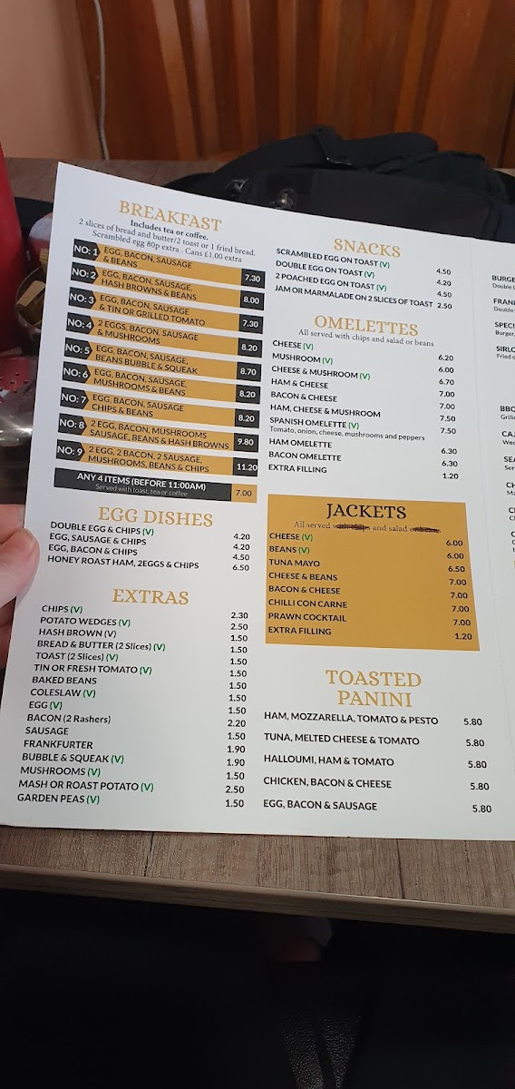 Divan Cafe Romford menu board