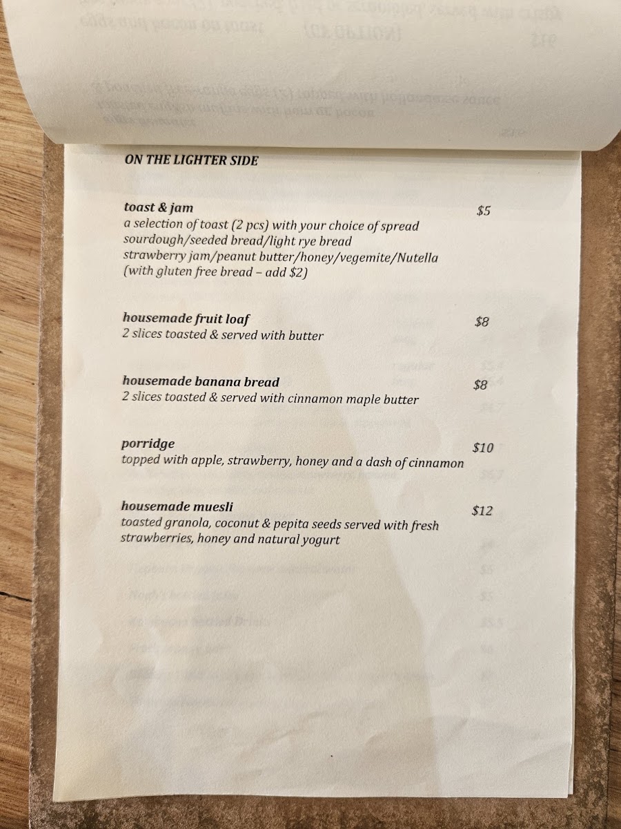The Baker & Me menu board