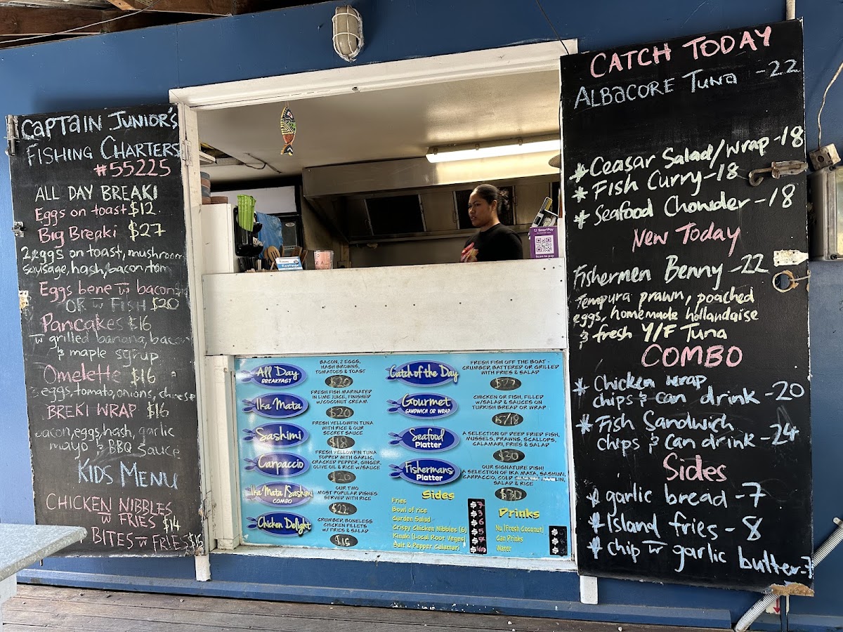 Bite Time Cafe menu board