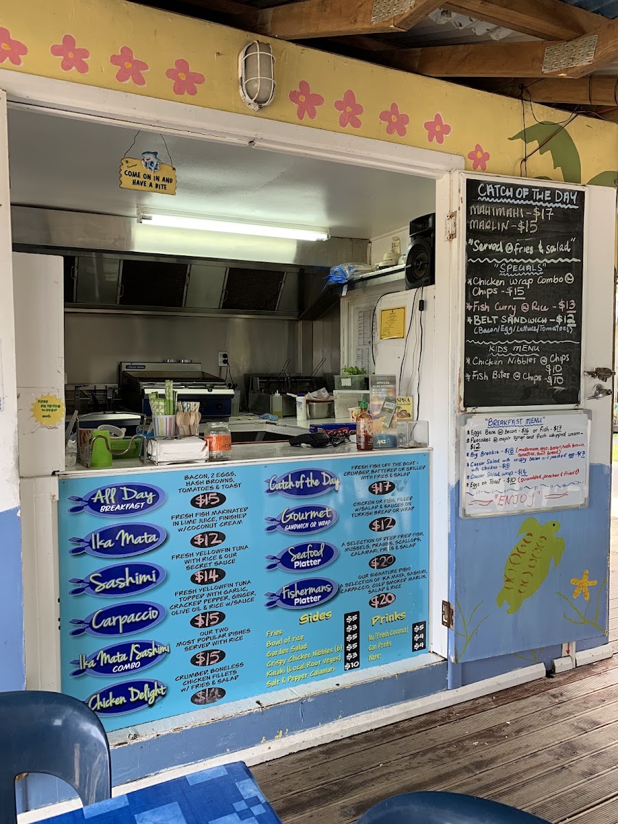 Bite Time Cafe menu board