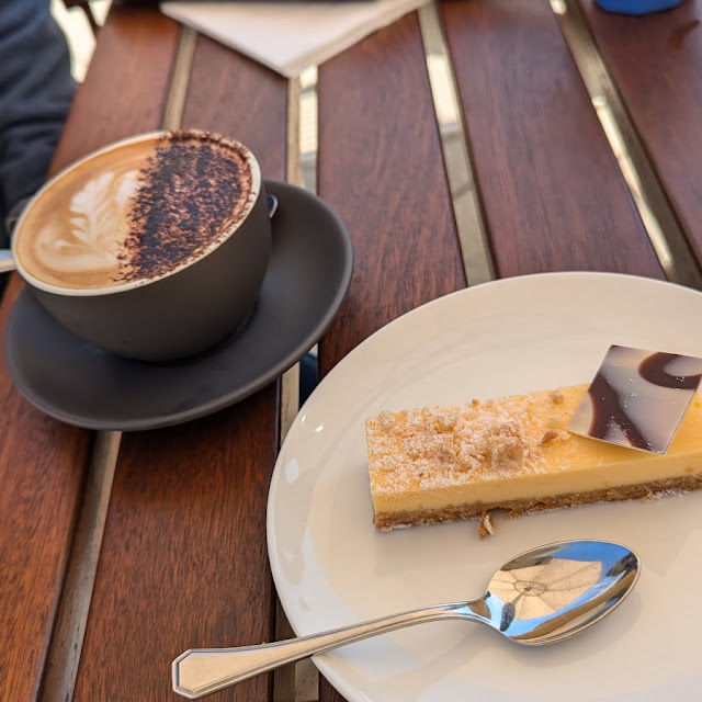 Cappuccino & Macadamia Slice