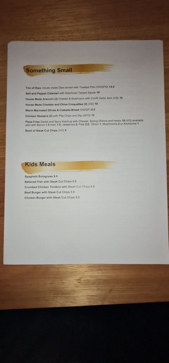 The Industrial Kitchen menu board