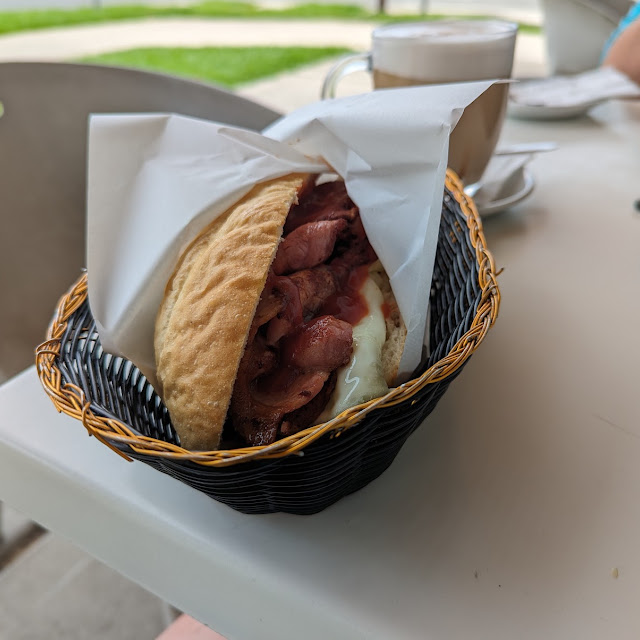 Egg and Bacon Roll