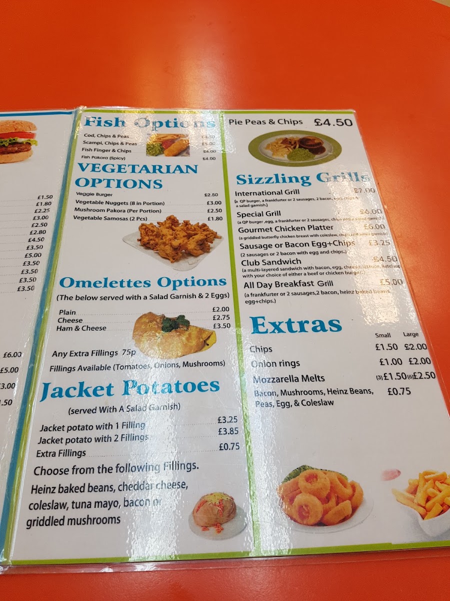Brunch Munch Cafe menu board