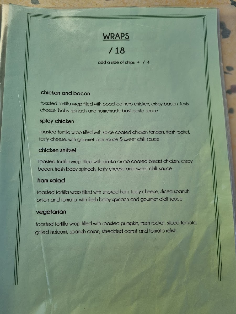 arnie & co menu board