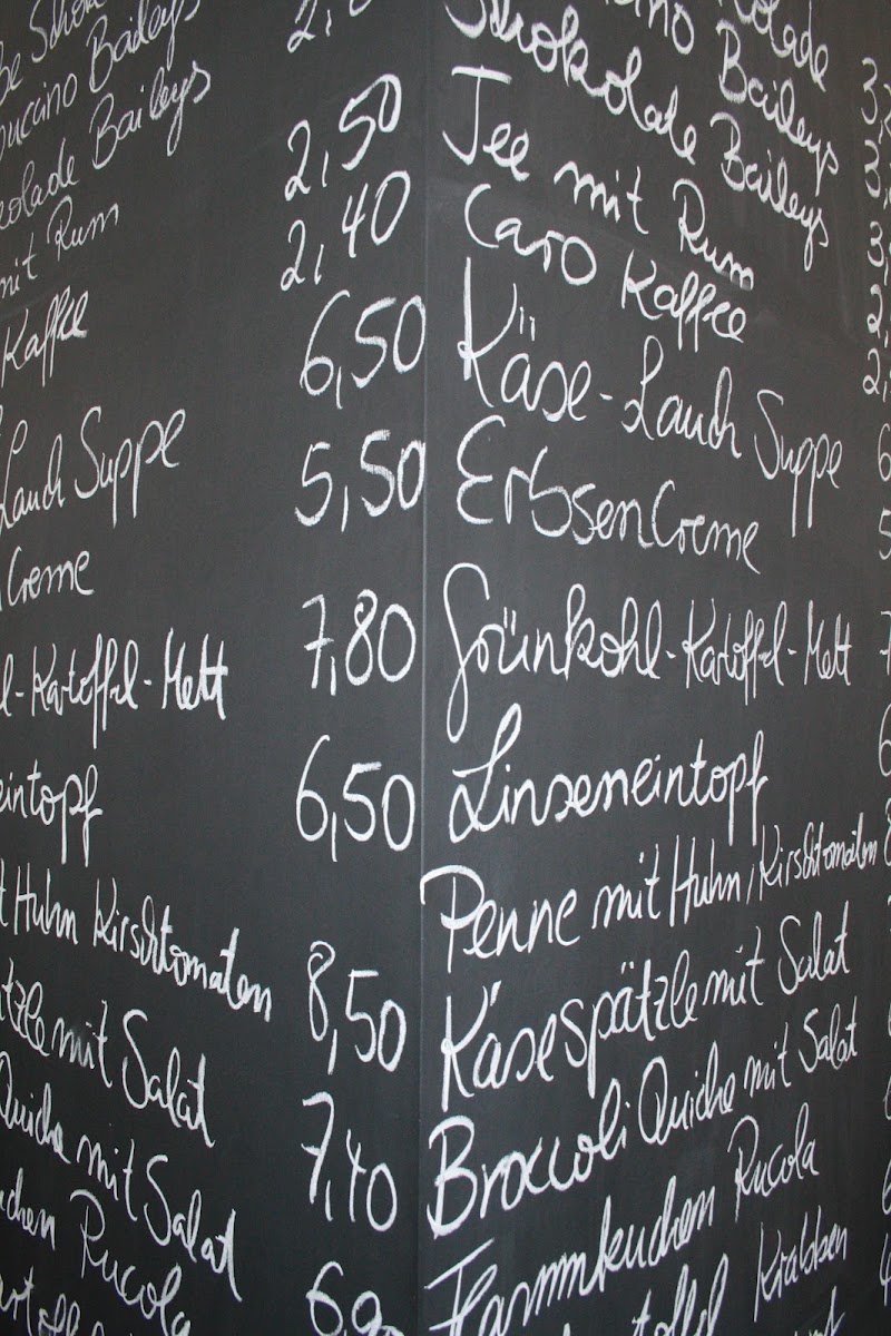 Wallraf-Richartz Cafe Restaurant im Museum menu board