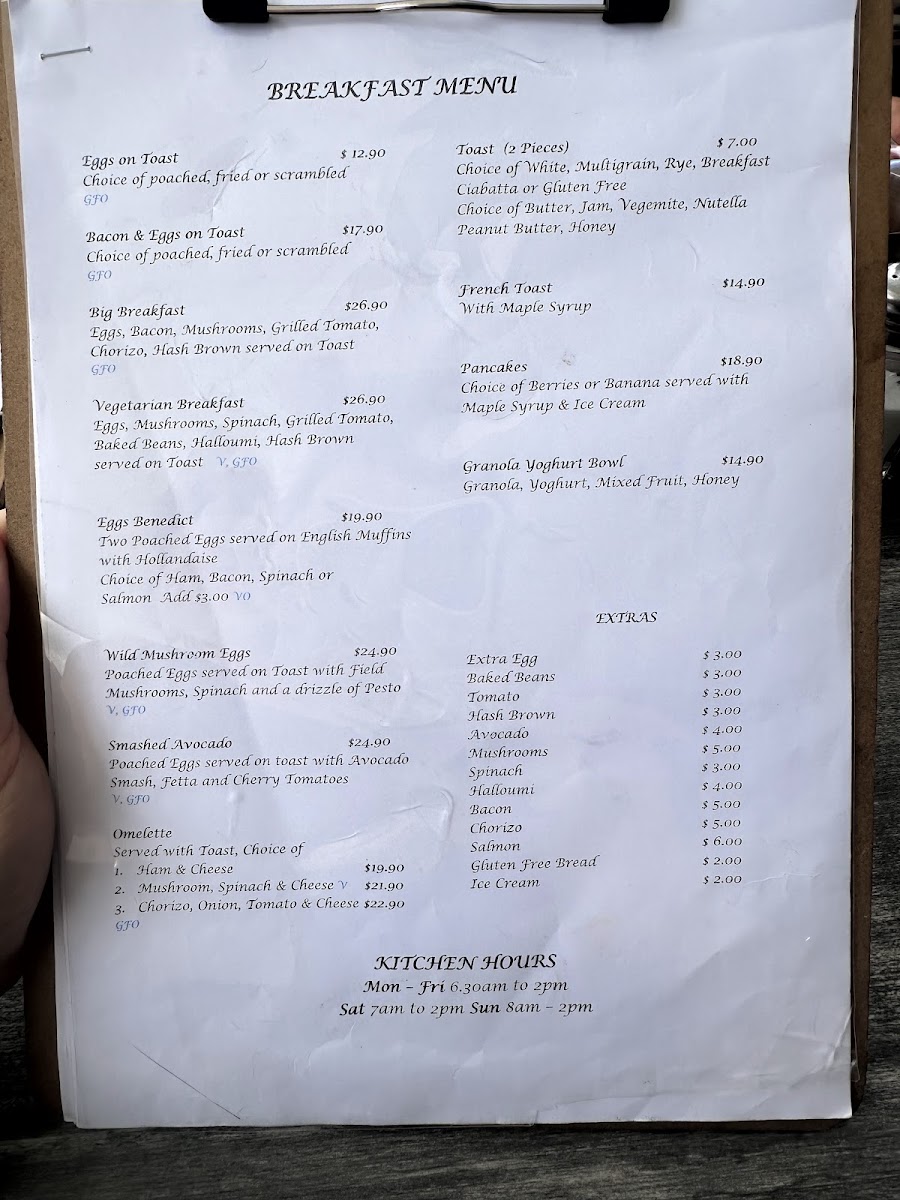 Station Grind menu board