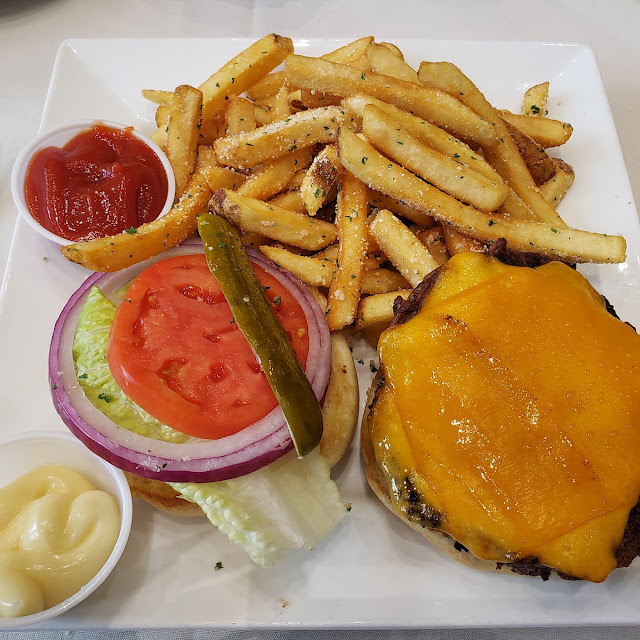 8 Oz Sirloin Burger with Cheddar Cheese