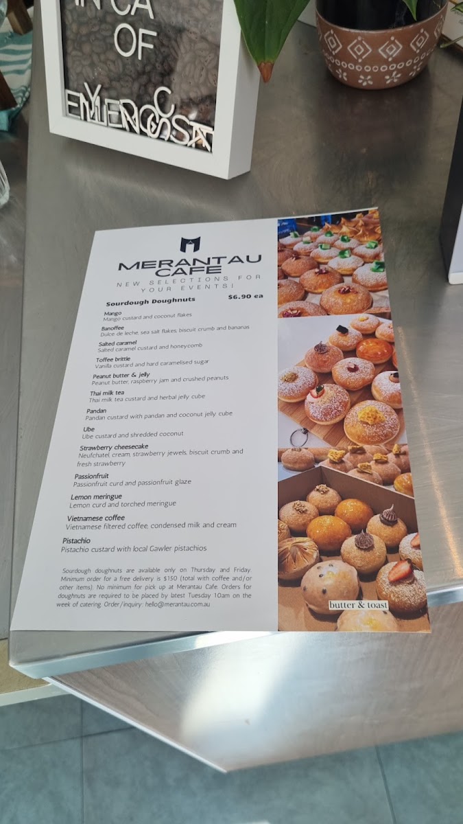 Merantau Cafe menu board
