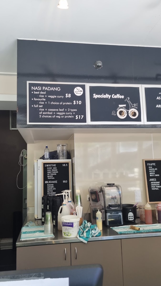 Merantau Cafe menu board