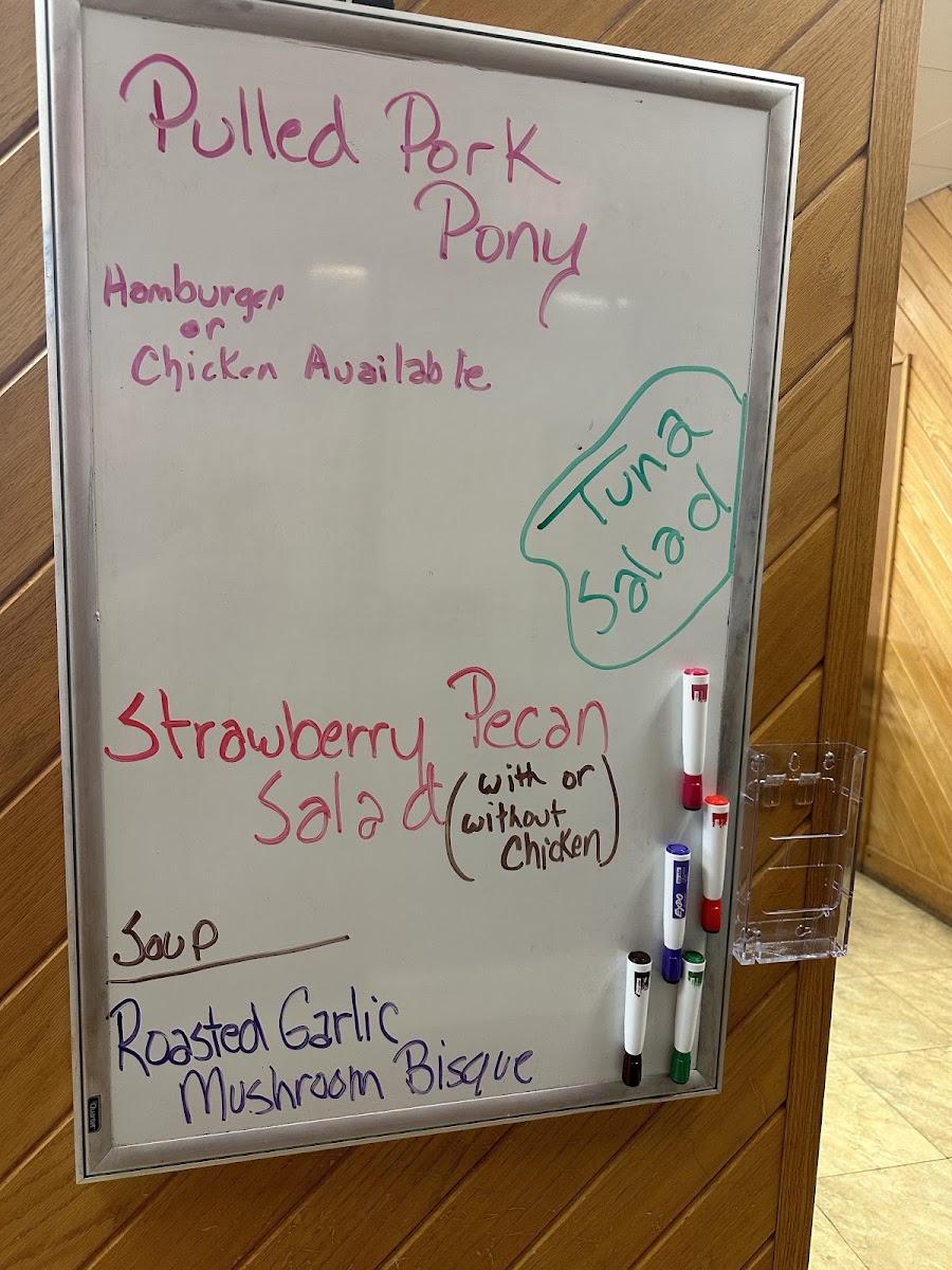 Cafe Fresca menu board